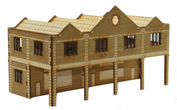 TT-BS001 Bus Station TT:120 Gauge Model Laser Cut Kit